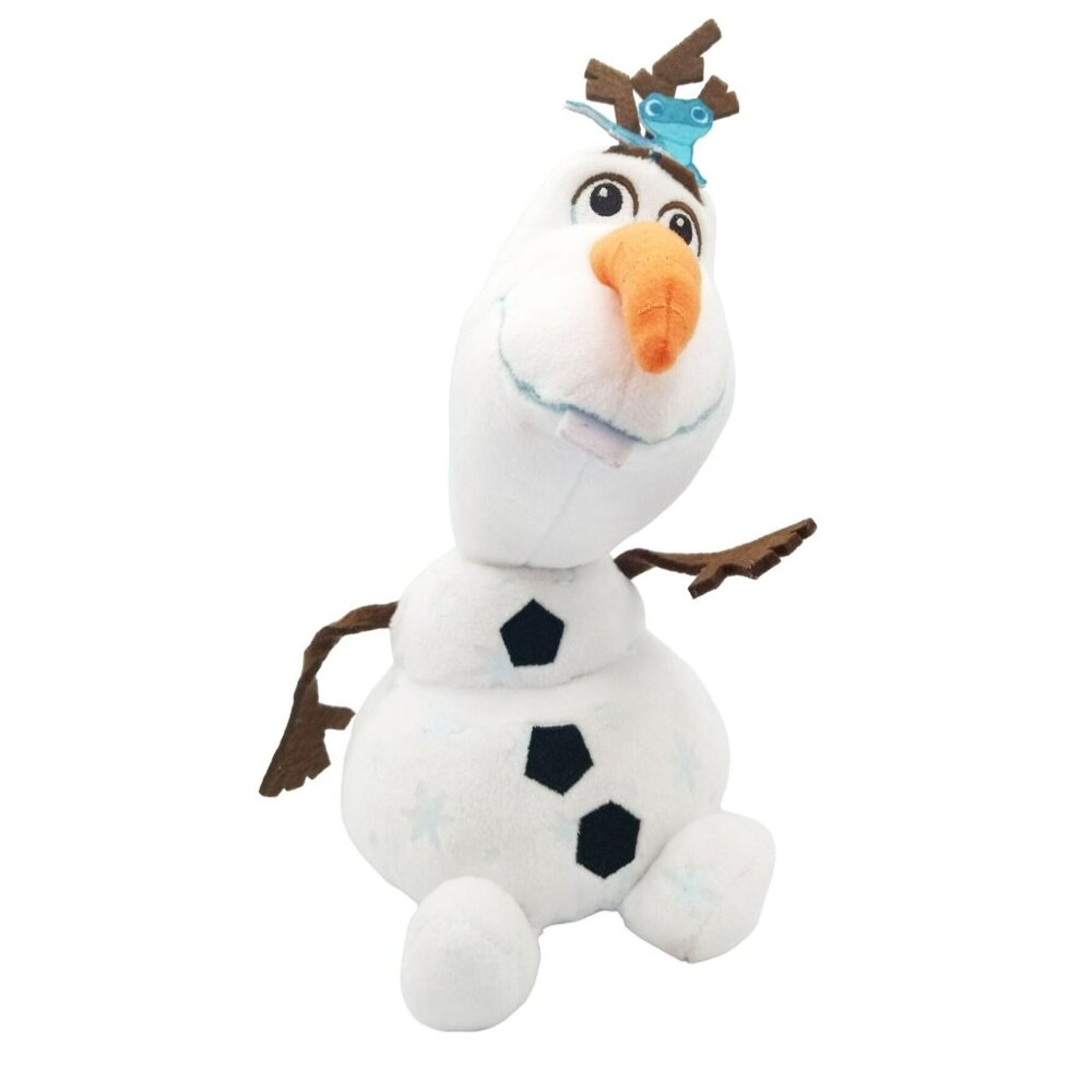 Disney Frozen Olaf Plush Toy With Bruni On Antlers 8 Inches Movie Merchandise